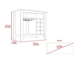 DEPOT E-SHOP Mojito Bar Cabinet, One Open Drawer, One Open Shelf, Black B097133096