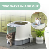 ZUN Cat Litter Box、Cat Litter Box Enclosure 54697067