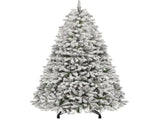 6ft Snow Flocked Artificial Christmas Tree with 250 Lights, 800 Branch 02576508