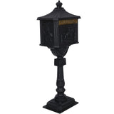 Cast Aluminum Mail Box,Postal Box , Mailbox Color Black W46563686