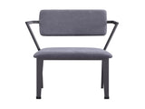 Cargo Gray Fabric & Gunmetal Finish Dining Chair B2726P339264