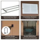 Outdoor Garden Storage Shed Tool House Not Supported 91114390