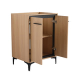 ZUN 24'' Bathroom Vanity without Top Sink, Modern Bathroom Storage Cabinet with 2 Soft Closing Doors, W1972P164355