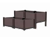 31.5x31.5x19.6in Raised Garden Beds Outdoor, Polypropylene Planter Boxes Outdoor for Vegetables, W3101P314584
