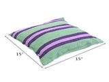 Distinctive Cotton Canvas Hanging Rope Chair with Pillows Green 43150393
