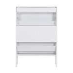 ZUN 16 Pair Large Shoe Storage Cabinet white flute W295P176771