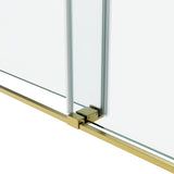 60*66" Frameless Double Sliding Shower Door, Double Shower Door, 3/8 SGCC Tempered Glass, T3177P320585