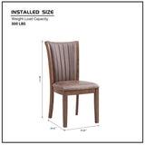 Wooden Dining Chairs Set of 2, Modern Fabric Upholstered Side Chairs,Mid Century Modern W2582P188342