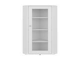 Ruffin Display Cabinet, 1 Door, 4 Shelves, White B097P474260