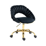 ZUN COOLMORE Computer Chair Office Chair Adjustable Swivel Chair Fabric Seat Home Study Chair W153981448