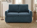Convertible Sofa Bed 62.75" Sleeper Sofa Loveseat Sofa Couch with Adjustable Backrest and USB Ports N719P390439C