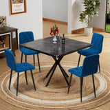 Dining Chairs Set of 4, Modern Kitchen Dining Room Chairs, Velvet Dining Chair Upholstered Cushion W578P191316