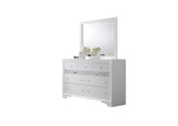 Traditional 7 Drawer Dresser in White made with Wood 808857710864
