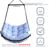 Hammock Chair Swing with Cushion - Outdoor Indoor Hanging Hammock Chair for Patio, Porch, Bedroom, W2500P231635