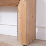 62" Modern Rustic Console Table Solid-Look Engineered Wood Entryway Table W2729P270754