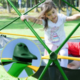 13ft Geometric Dome Climber Play Center, Kids Climbing Dome Tower with Hammock, Rust & UV Resistant MS306993AAL