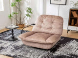 Natural brown recliner, reclining lazy mobile phone holder, large and comfortable reading W1170P183282