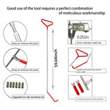 ZUN 59/5000 25-piece multifunctional tool set for car and truck, emergency key hook tool triangle for 02308052