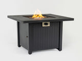 28-inch Iron Square Propane Fire Pit Table W3131P277175