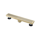 12 Inches Linear Shower Drain, Included Hair Strainer and Leveling Feet W2287P151580