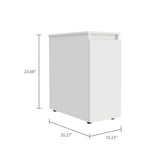 ZUN Sperry 1-Drawer Rectangle Bathroom Cabinet White B06280242