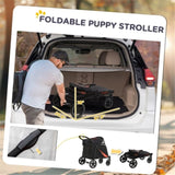 ZUN Dog Stroller /small animal cage/Pet cages （Prohibited by WalMart） 79122717