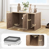 ZUN Cat Litter Box、Cat Litter Box Enclosure 15885419