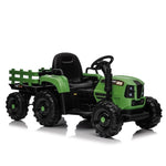 ZUN Ride on Tractor with Trailer,12V Battery Powered Electric Tractor Toy w/Remote Control,electric car W1396124970