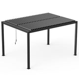 8610C Louver Pergola 10x13FT Aluminum Frame & Louvers W2089P187635