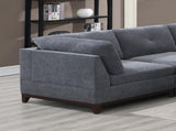 Modular Living Room Furniture Corner Wedge Ash Chenille Fabric 1pc Cushion Wedge Sofa Couch. B011104328