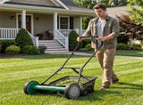 18-Inch 5-Blade Push Reel Lawn Mower with Grass Catcher, Manual Walk-Behind Mower with 4-Level 72753871