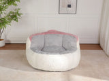 Oversized Bean Bag Chairs,Multicolor Faux Fur Couch Filled with Shredded Sponge,Large Lounger Sofa 46673275