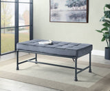 Brantley Gray Velvet & Sandy Gray Finish Bench B2726P306887