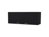 FM FURNITURE Nakya Kitchen Wall Cabinet with 2 Doors, Black B128P293888