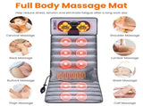Full Body Vibration Massage Mat with Detachable Neck Pillow - 10 Massage Heads , 9 97917176