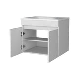 FM FURNITURE Rainbow City Vanity with 2 Doors, White B128P293883