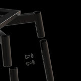 360&degSwivel Bar Chairs set of 2, equipped with soft cushioned backrest counter stool, metal leg W1727P234205