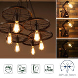 ZUN Edison Bulb LED Light Vintage Style Lighting Filament Lamp E26 Warm white 6Pack 12915650