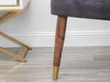 Lindale Contemporary Velvet Upholstered Nailhead Trim Accent Chair, Gray T2574P164505