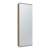 Wall Shoe Rack 54" H, One Mirror, One Door, Five Internal Storage Shelves, Approximate Capacity for B097P296808