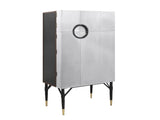 Yoela Leather & Aluminum Wine Cabinet B2726P457655