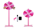18 Inch Height Adjustable Prize with Smooth Spin, 2-in-1 Tabletop & Floor Standing Spinning 63482985