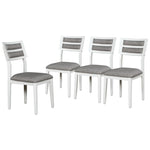 ZUN Classic and Traditional Style 6 - Piece Dining Set, Includes Dining Table, 4 Upholstered Chairs & 96380946