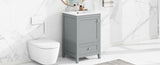 20" Bathroom Vanity with Sink, Bathroom Cabinet with Soft Closing Door, Storage Rack and A Drawer, N725P185452E