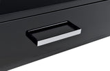 Black High Gloss and Chrome Writing Desk with USB Port B062P209204