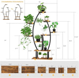 Plant Stand with Grow Lights, 9 Tiered Plant Shelf, 59" Tall Corner Plant Stand for 42142082