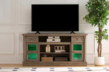 Farmhouse Fireplace TV Stand with Roman Column Styling, Up to 80-inch TV, 70-inch Modern Tall W2393P300554