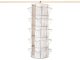 Canvas Carousel Hanging Closet Organizer, 5-Tier/40-Pocket 82825967