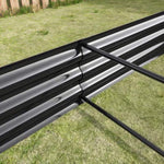 ZUN Raised Garden Bed Kit - Metal Raised Bed Garden7.6x3.7x0.98ft for Flower Planters, Vegetables Herb 97729335