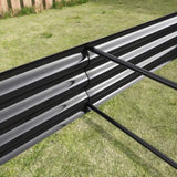 ZUN Raised Garden Bed Kit - Metal Raised Bed Garden7.6x3.7x0.98ft for Flower Planters, Vegetables Herb 97729335